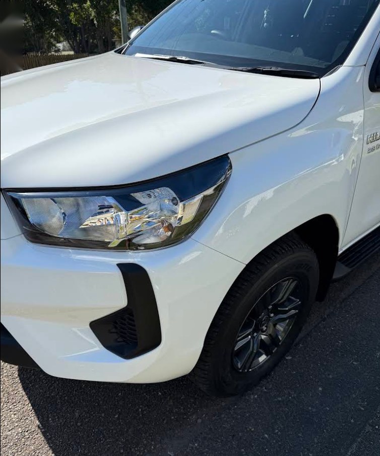 Toyota Hilux front guard after repair